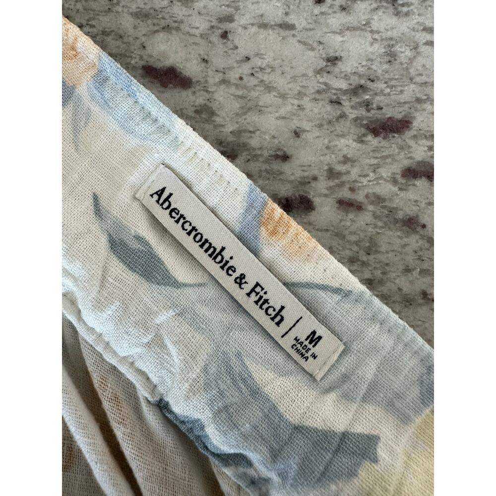 Abercrombie & Fitch M Ruffle Floral Maxi Dress FairyCore Cottage Preppy Girly - Picture 6 of 6